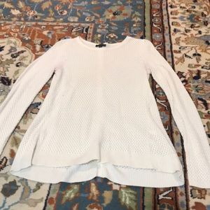 The Limited White Sweater with Buttons